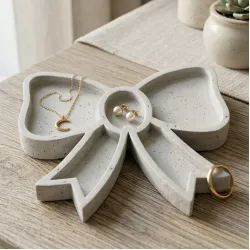 Bow Detail Jewelry Stand Silicone Mold MT7