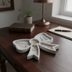 Bow Detail Jewelry Stand Silicone Mold MT7