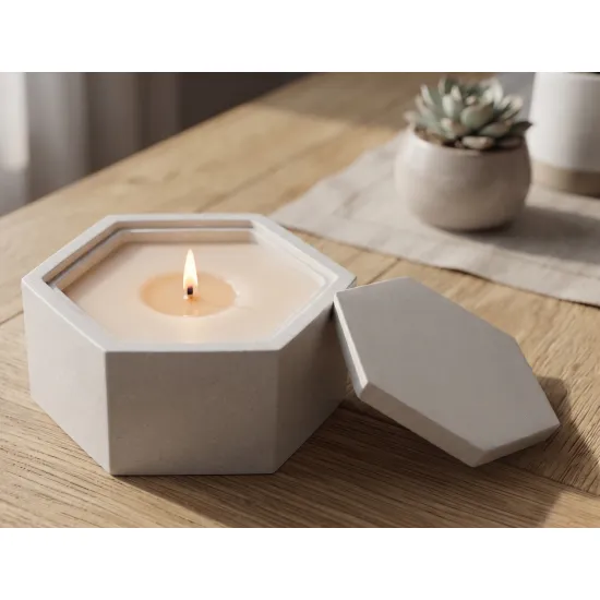 Hexagon Candle Jar Silicone Mold MK2 250ml - 8.5oz