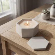 Hexagon Candle Jar Silicone Mold MK2 250ml - 8.5oz