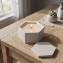 Hexagon Candle Jar Silicone Mold MK2 250ml - 8.5oz