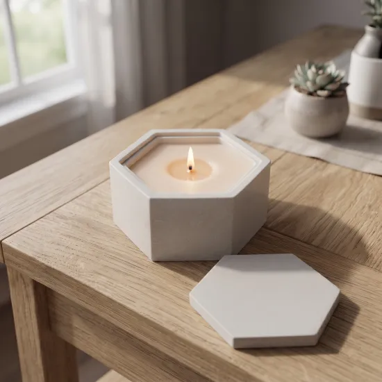 Hexagon Candle Jar Silicone Mold MK2 250ml - 8.5oz