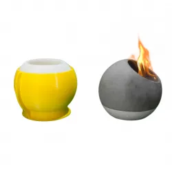 Desktop Concrete Fireplace Mold F2