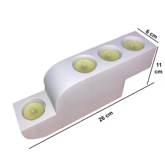 Tealight and Candelabra Silicone Mold TS3