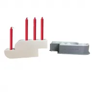 Tealight and Candelabra Silicone Mold TS3