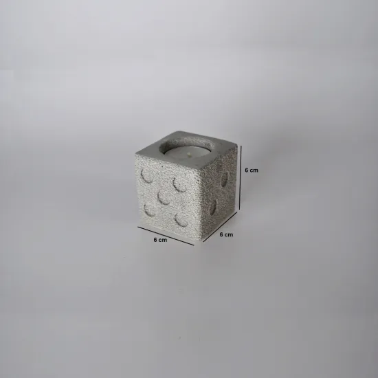 Dice Detailed Tealight Silicone Mold TS7